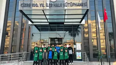 Cizre Dicle Spor Futbolcuları Kütüphanede Zaman Geçiriyor