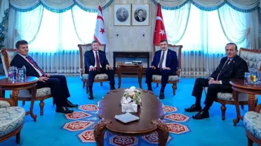 Cevdet Yılmaz, KKTC Başbakanı Üstel'i Ağırladı