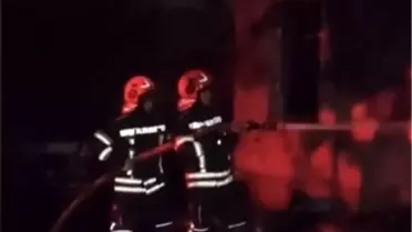 Tüplerin saklandığı ev alev aldı: Patlama anları kamerada