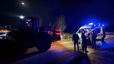 Ambulans Yağmurda Mahsur Kaldı