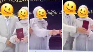 Gelinin nikahlarını kıyan kadın memura hareketi olay oldu: Çok saygısızca