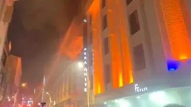 Van'da Otel Restoranında Yangın