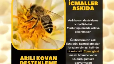 Söke'de Arılı Kovan Destekleme Başvurusu Süresi Uzatıldı