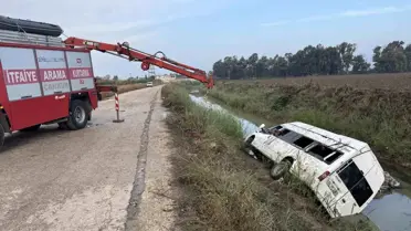 Adana'da Tarım İşçilerini Taşıyan Minibüs Devrildi