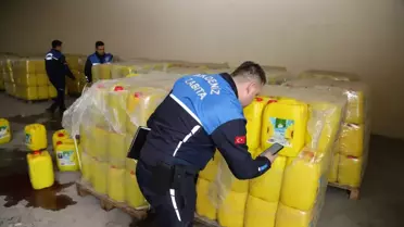 Mersin'de Sahte Sıvı Yağ Operasyonu