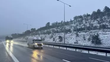 Bolu'da Kar Yağışı Başladı