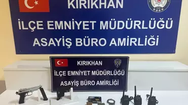 Kırıkhan'da Ruhsatsız Silah Ele Geçirildi
