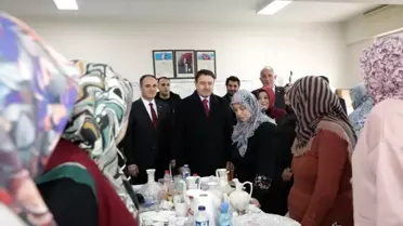 Vali Işın Aslanapa'da Halk Eğitim Merkezini Ziyaret Etti