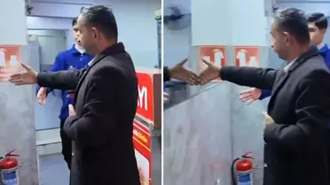 Esnaf ziyaretinde güldüren anlar! Yaptığına kendisi de inanamadı