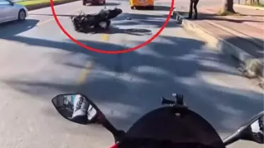 Mersin'de Motosiklet Taksiye Çarptı