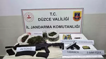 Düzce'de Uyuşturucu ve Silah Ticareti Operasyonu