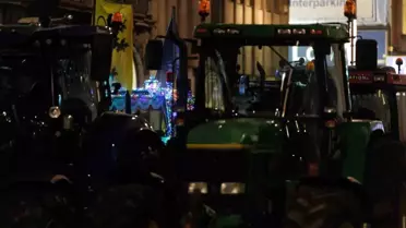 Brüksel'de Çiftçi Protestosu