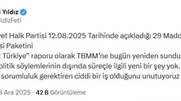 MHP: CHP'nin Raporunda Yeni Bir Şey Yok