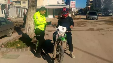 Gölbaşı'nda Motosiklet Denetimleri Devam Ediyor