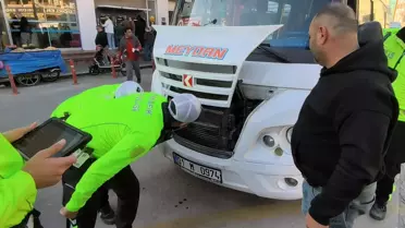 Yazılan cezaya sinirlenen şoför hatada ısrar etti