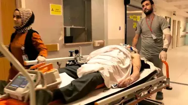 İnegöl'de Yaşlı Adam Merdiven Boşluğuna Düştü