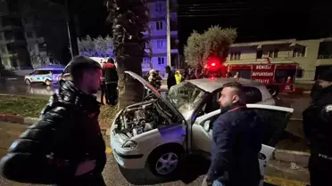 Yağışlı Havada Kaza, Şans Eşlik Etti