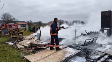 Edirne'de İki Evde Yangın