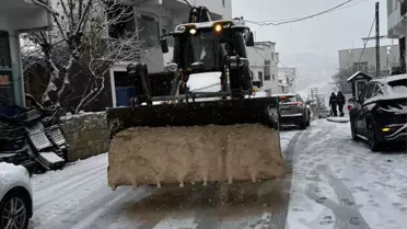 Eğil'de Karla Mücadele Çalışmaları İncelendi