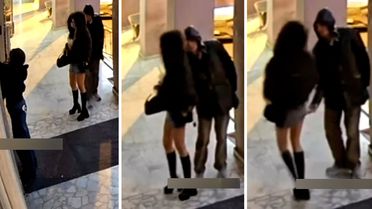 İş yerine girmek için bekleyen kadına akılalmaz taciz