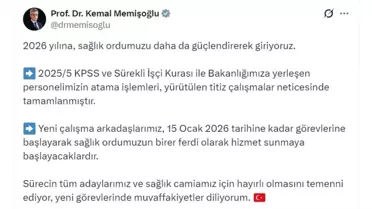 Sağlık Bakanlığı'nda Atama Süreci Tamamlandı