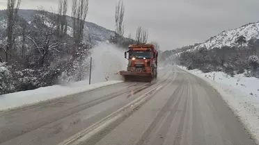 Beypazarı'nda Kar Temizleme Çalışmaları Devam Ediyor