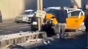 Diyarbakır'da Taksi Kazası