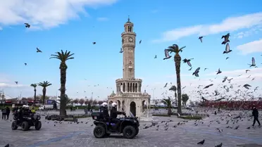 İzmir'de Yılbaşı İçin Dronlu Denetim