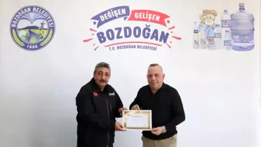 Aydın Valiliği'nden Bozdoğan Belediyesi'ne teşekkür
