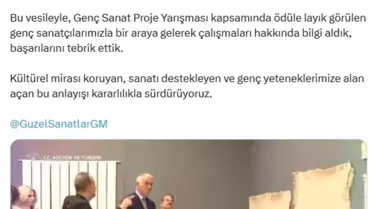 Bakan Ersoy, Genç Sanatı Destekledi