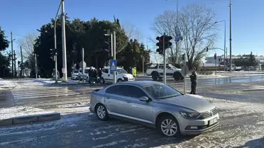 Samsun'da Kar ve Buzlanma Trafik Kazalarına Neden Oldu