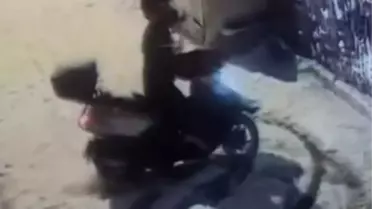 Amasya'da Drift Yapan Motosikletli