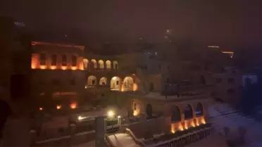 Mardin'de Kar ve Sisle Büyüleyici Manzaralar
