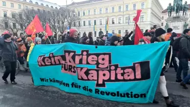 Münih'te ABD'nin Venezuela Saldırısı Protesto Edildi