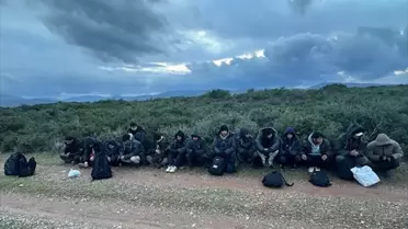 Urla'da 14 Düzensiz Göçmen Yakalandı