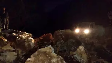 Marmaris'te Heyelan: Dağ Yolu Kapandı