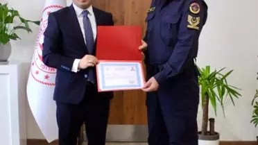 Jandarmaya Başarı Belgesi