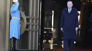 Cumhurbaşkanı Erdoğan, Malezya Başbakanı Enver'i resmi törenle karşıladı