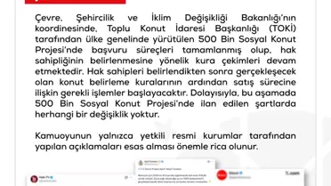 Sosyal Konut Projesi Açıklaması