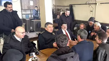 Emniyet Müdür Karaburun'dan, Köprüköy'de 'Huzur toplantısı'