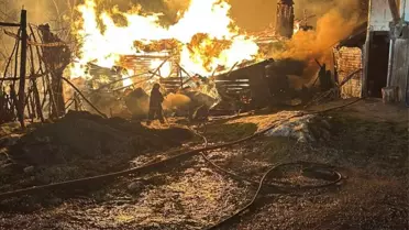 Safranbolu'da Yangın: Ev Sahibi Yaralandı