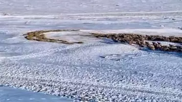 Kars'ta Genç, Kar Üzerine Ay Yıldız Çizdi