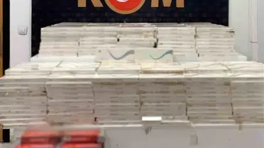 Kızıltepe'de 7 bin 100 paket kaçak sigara ele geçirildi