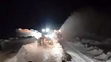 Kars'ta Kağızman-Ağrı Yolu Yeniden Açıldı