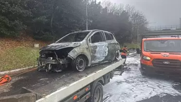 Fatih Sultan Mehmet Köprüsü'nde Yangın