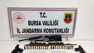 İznik'te Şüpheli Evinde Silah ve Mermi Ele Geçirildi