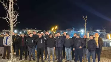 Pınarhisarlı tır şoförlerinden tır parkına tepki