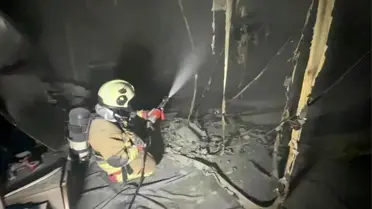 Antakya'da ev yangını