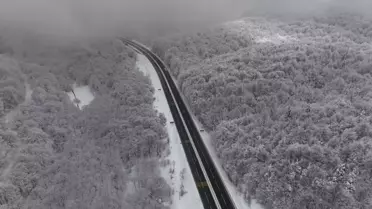 Bolu Dağı'nda Karlı Manzara