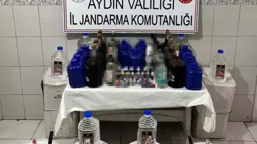Aydın'da Kaçak Alkol Operasyonu